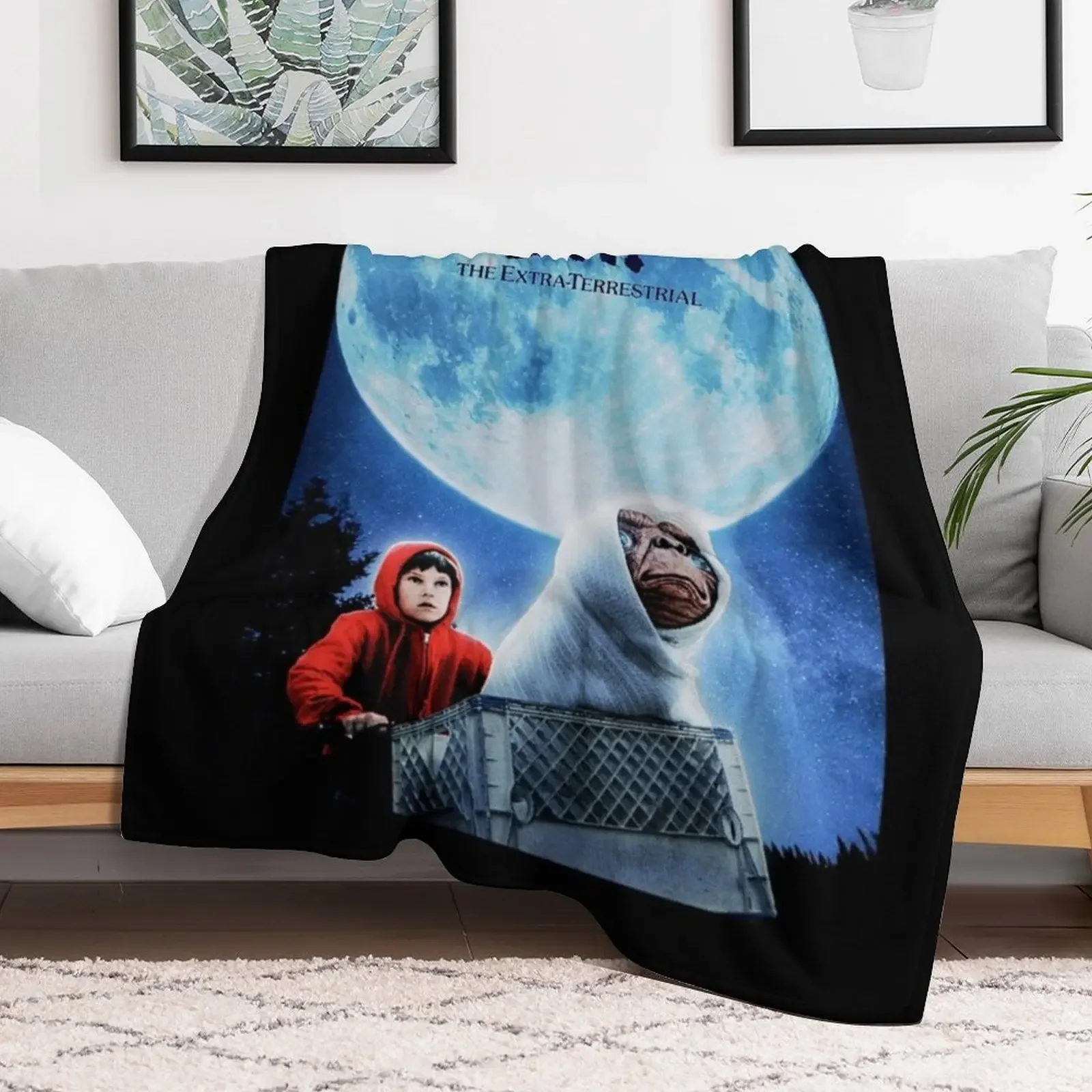 E.T. The Extra Terrestrial (1982) Movie Classic . Throw Blanket For Baby blankets ands Blankets