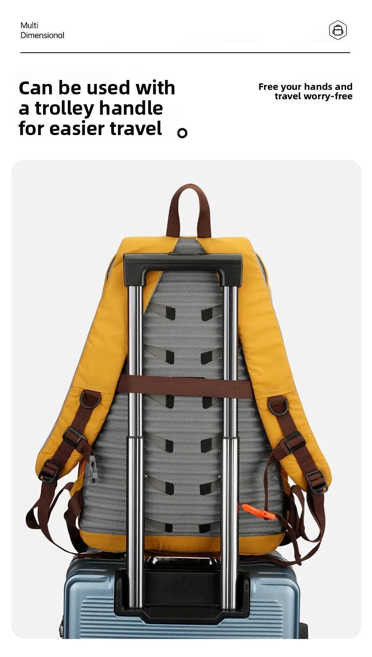 20-35L Outdoor-Wanderrucksack mit großem Fassungsvermögen, Unisex, Camping, Freizeit, Trekking, wasserdichte Sporttasche, City Wildness, Nylon, atmungsaktiv – Detail 17