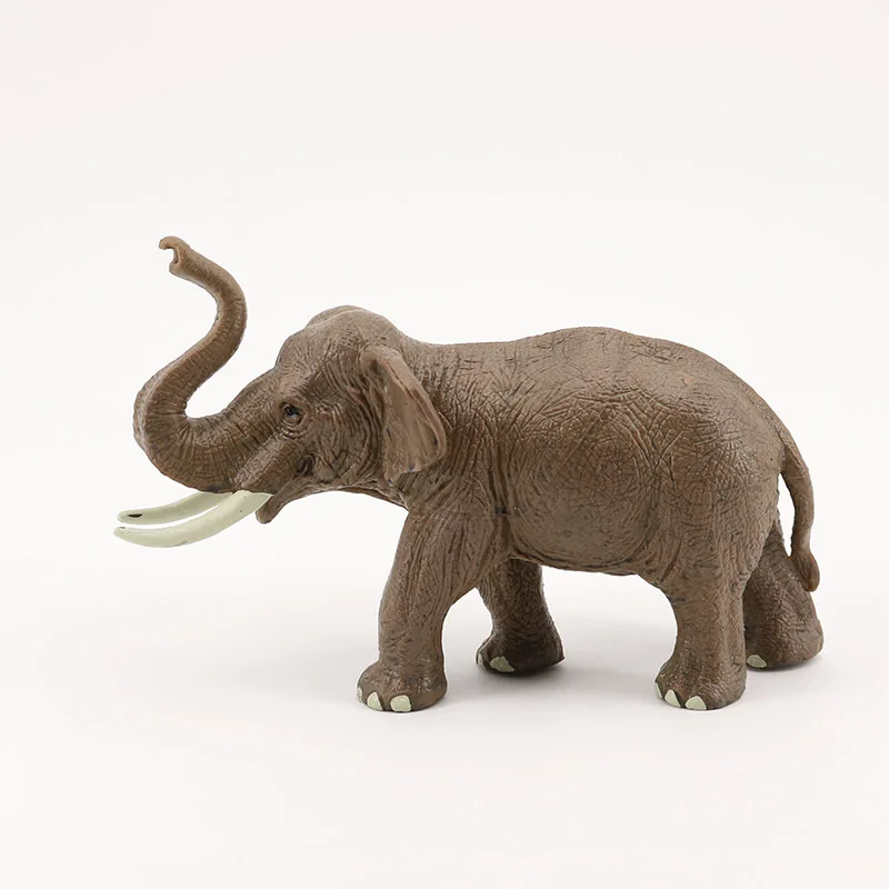 Cross-border, simulated wild, animal model set, Asian male elephant, elephant, plastic simulation toy.