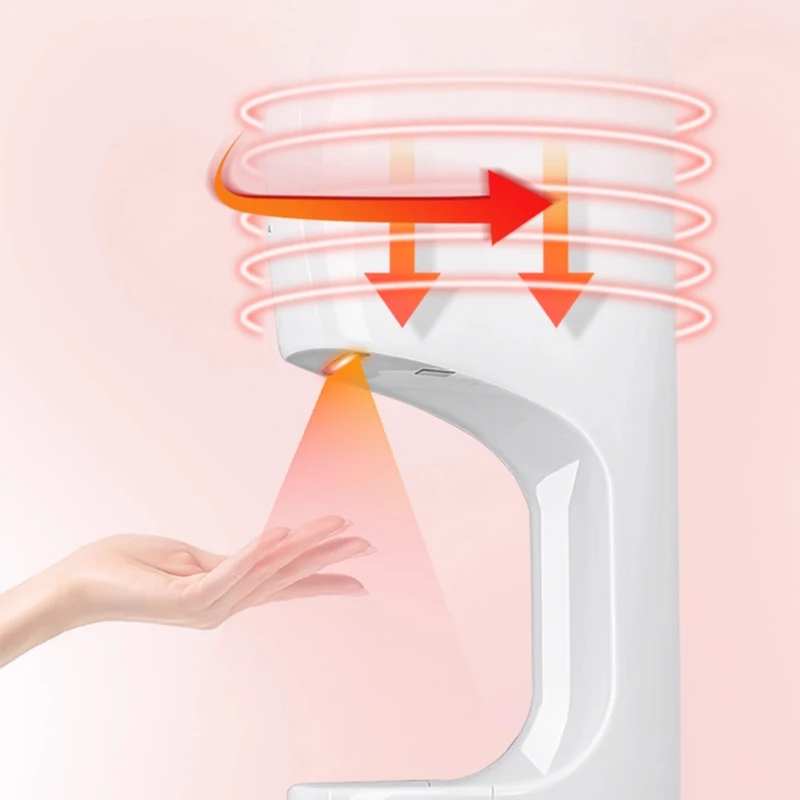 مجفف الأيدي عالي السرعة AK2632، مجفف الأيدي بمستشعر أوتوماتيكي بالكامل، مخرج هواء للتبريد والتدفئة بمستشعر تلقائي للحمام #1