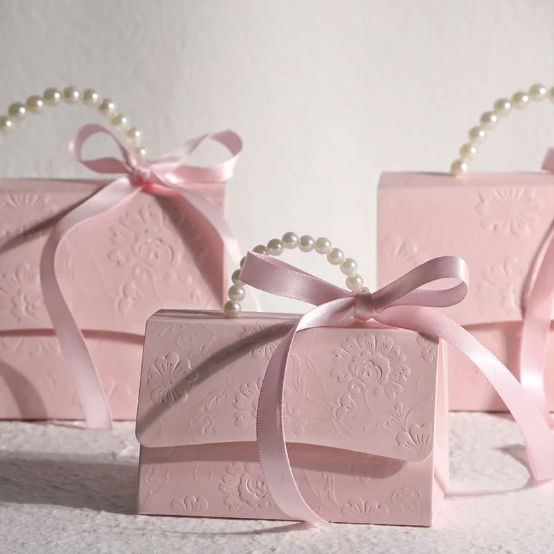 5 Stück Geschenktüten Hochzeitsdekoration Dankeschön-Geschenktütenbox für Gäste Hochzeit Babyparty Geburtstagsfeier Zubehör – Detail 1