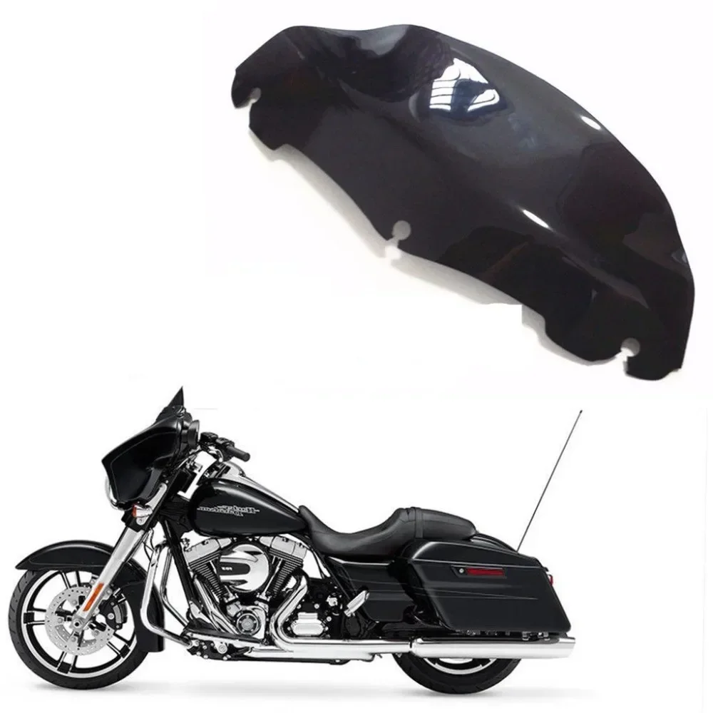 

Black 9" Wave Windscreen Windshield For 2014 2015 2016 2017 Harley CVO Electra Glide Tri Model FLHT