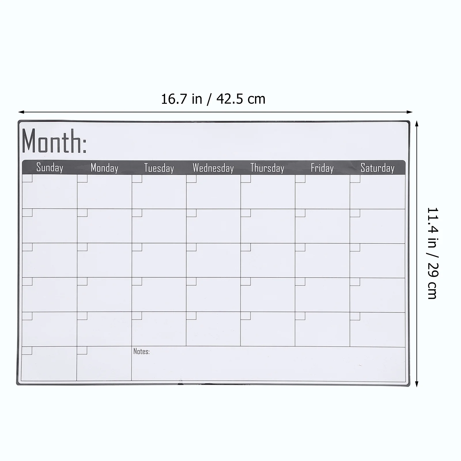 

1pc Magnetic Monthly Planner Table Erasable Dry Erase Board For Fridge Home Office Schedule Organizer Printing Supplies