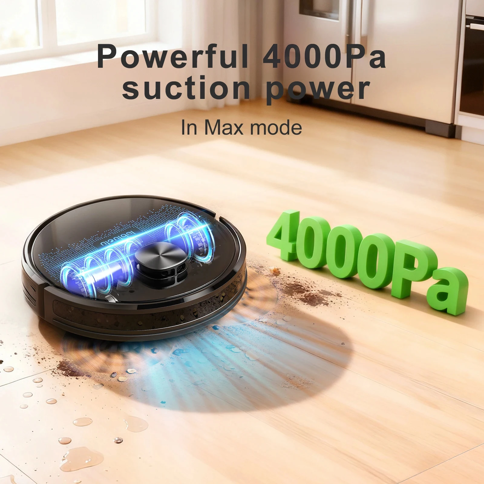 Lubluelu SL60D Robot Vacuum and Mop Combo - 4000Pa Suction