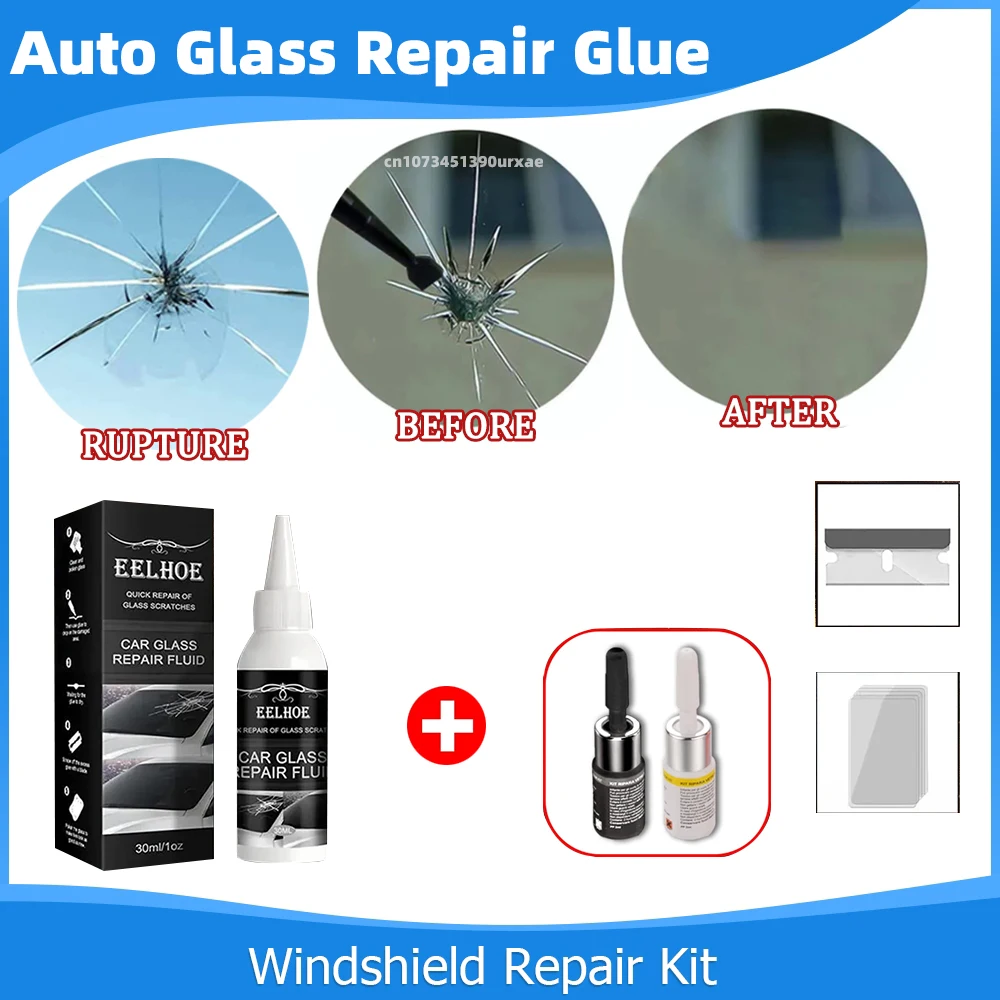 

Auto Windshield Crack Repair Tool DIY Car Window Cell Phone Screen Repair Kit Auto Glass Repair Fluid Glass Curing Adhesive