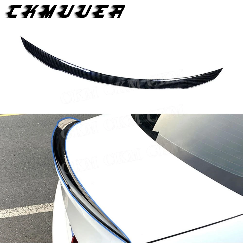 

CKMUUER ABS глянцевый черный задний багажник, спойлер с уткой, комплекты кузова для Mercedes Benz A Class W177 A35 A45 AMG Sedan 2019-2023