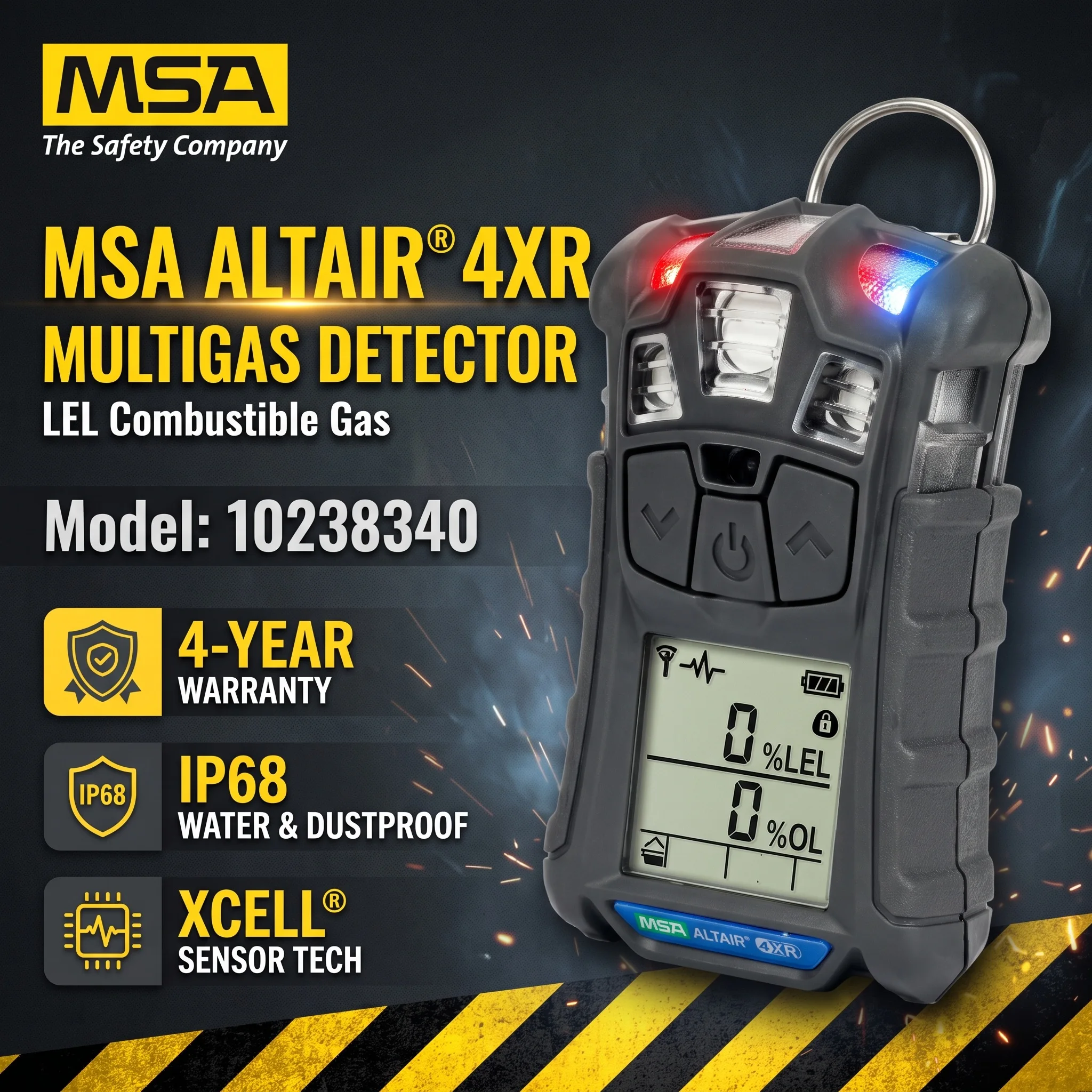MSA ALTAIR 4XR Portable Gas Detector 10238340 LEL Combustible Natural Gas Leak Detector Alarm Monitor Detector De Gas Propane