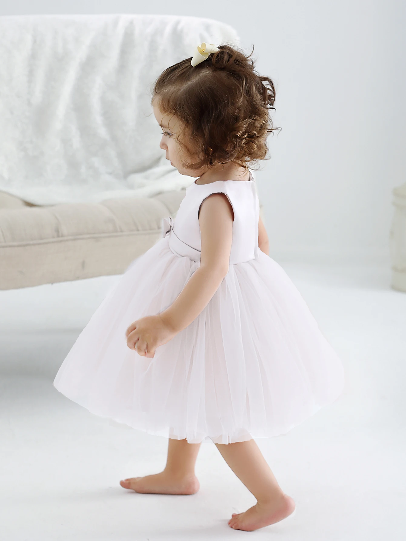 Hot Sale Toddler Girl Clothes Little Baby Pretty Wedding Flower Girl Puffy Tulle Skirt