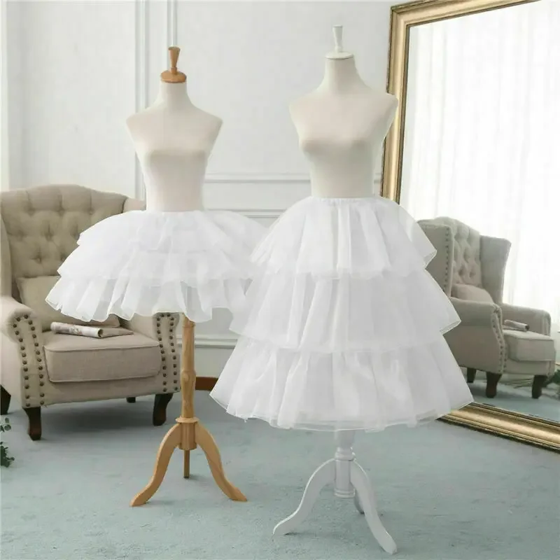 

Girls Chiffon Petticoat Crinoline Pannier Victorian Bustle Skirt