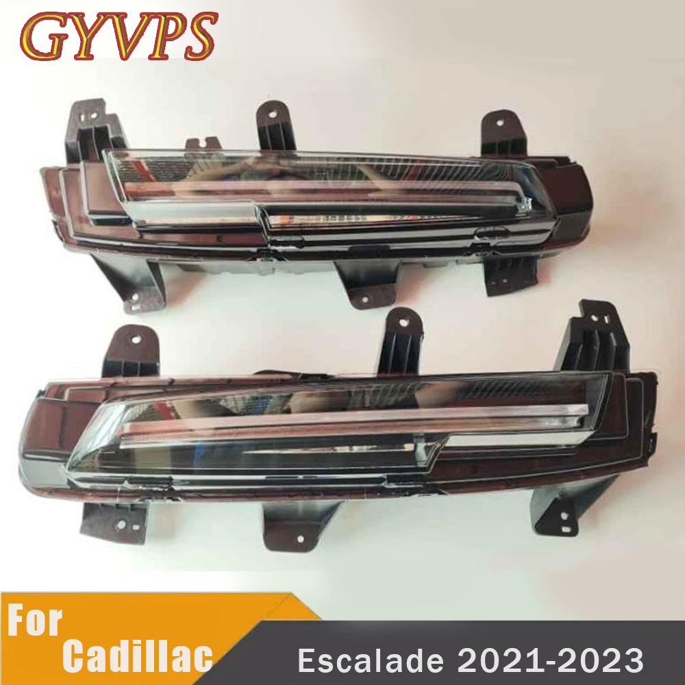 

For Cadillac Escalade 2021-2023 LED Fog Light Assembly Daytime Running Light Turn Signal Accessories