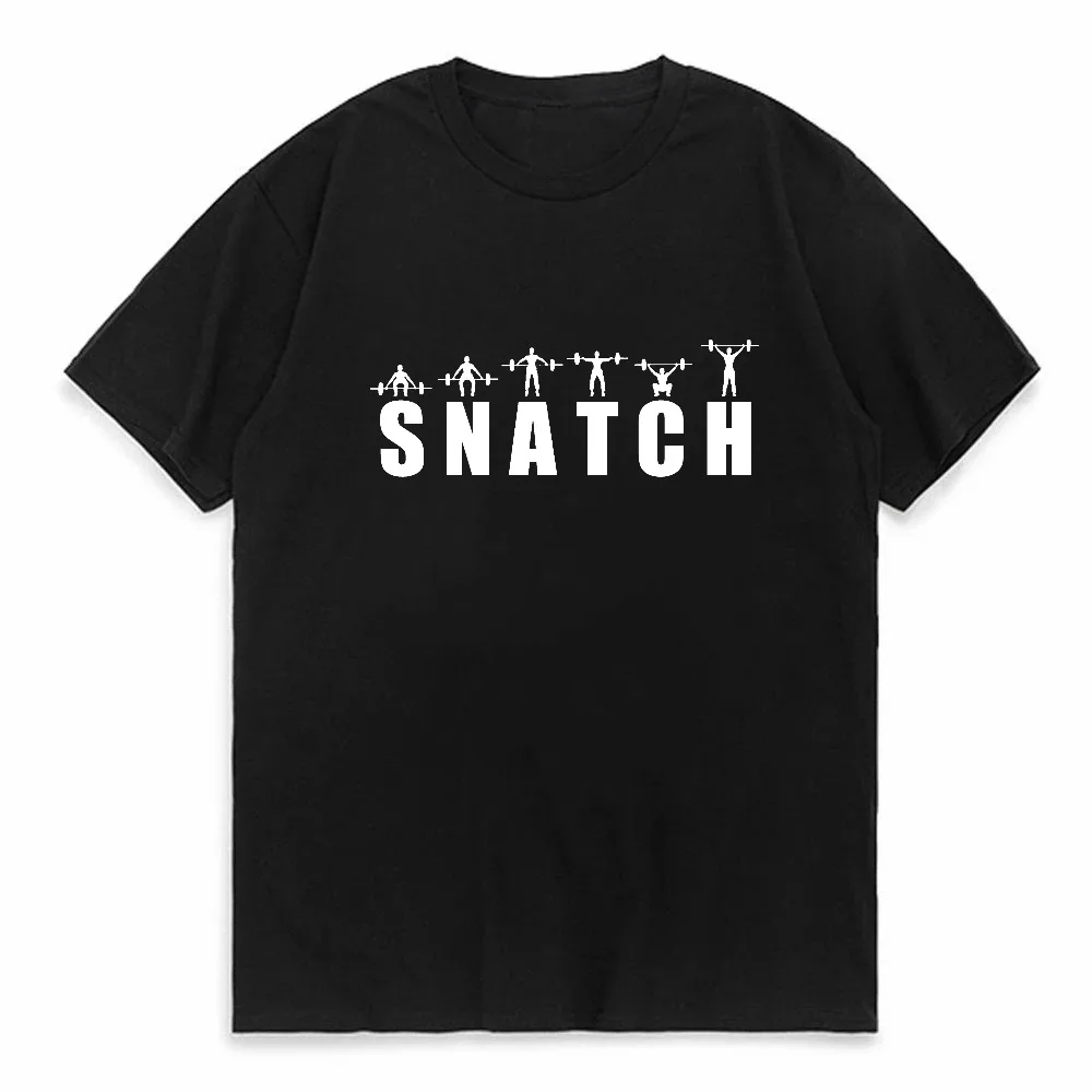 

Snatch Essential Anime Clothes Design Bodybuilding Pumping GYM T shirt Muscle Training Crossfit Men T-Shirt Crew Neck Tops tee