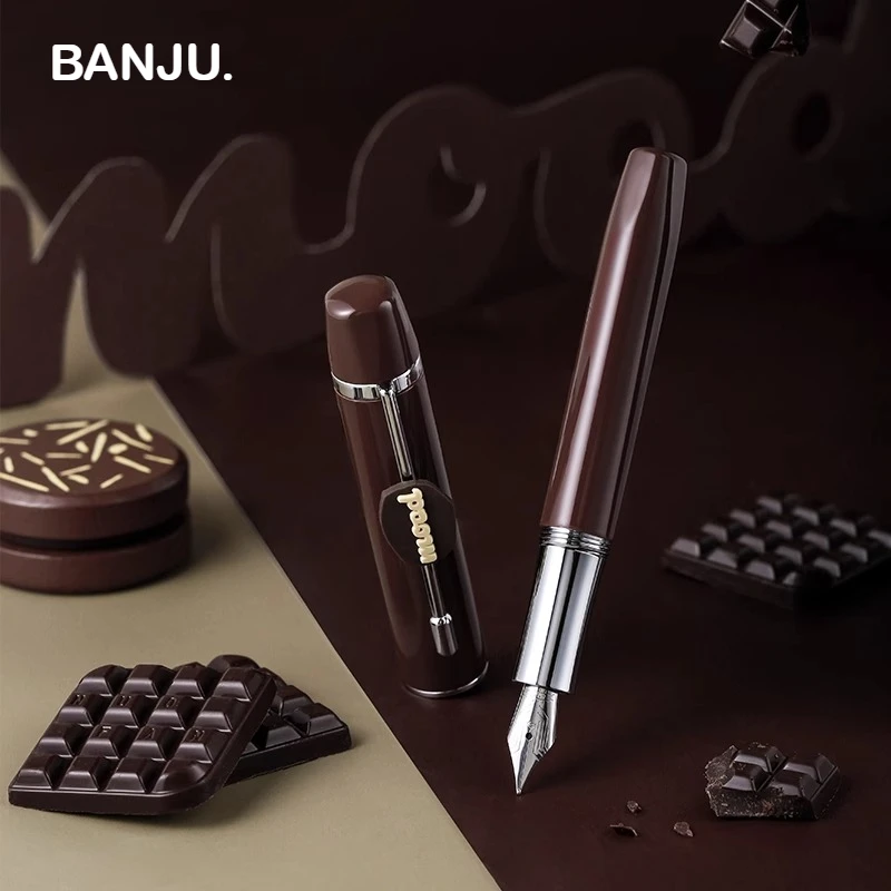 

Карманная перьевая ручка серии BANJU Mule, портативная ручка для письма с гладкими чернилами, легкая ручка для ведения журналов, школьные принадлежности, канцелярские принадлежности