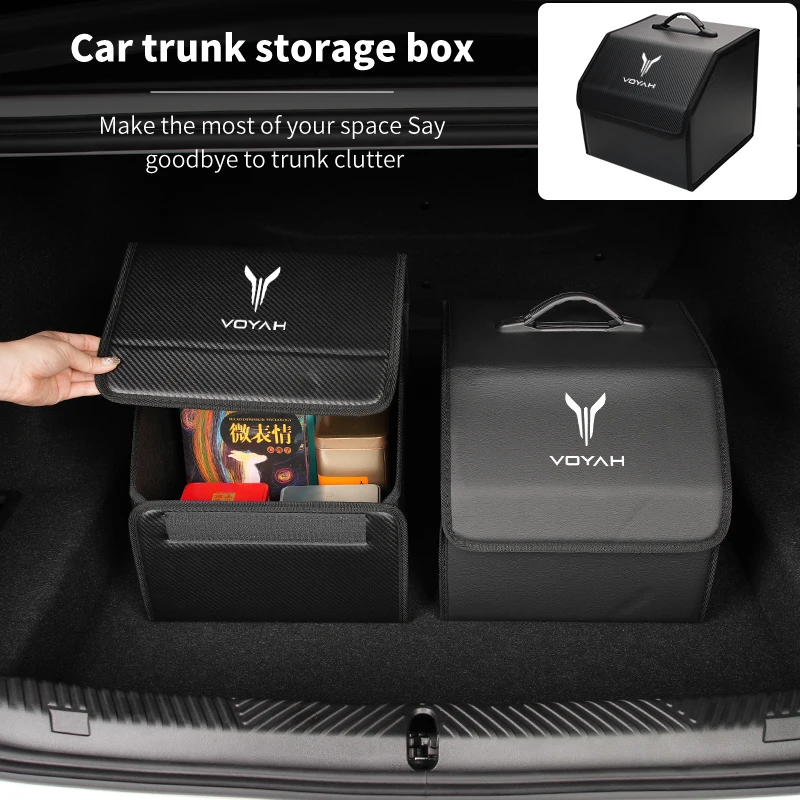 Car Trunk Storage Box Organizer Stowing Tidying Container Bag Accessories For Dongfeng Voyah Free Dreamer 2021 2022 2023