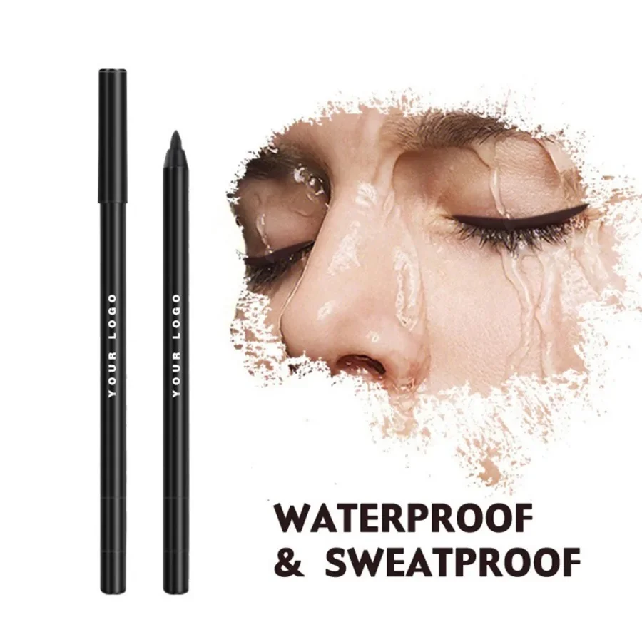 Custom 5colors Wateproof Eyeliner Sweat-resistant Long Lasting Easy To Apply Automatical with Sharpener Eye Liner Makeup Bulk