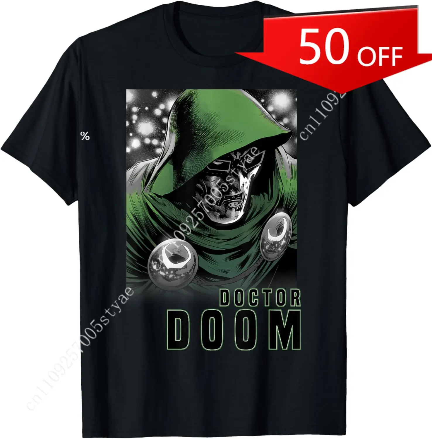 

Marvel Fantastic Four Doctor Doom Portrait T-Shirt Small