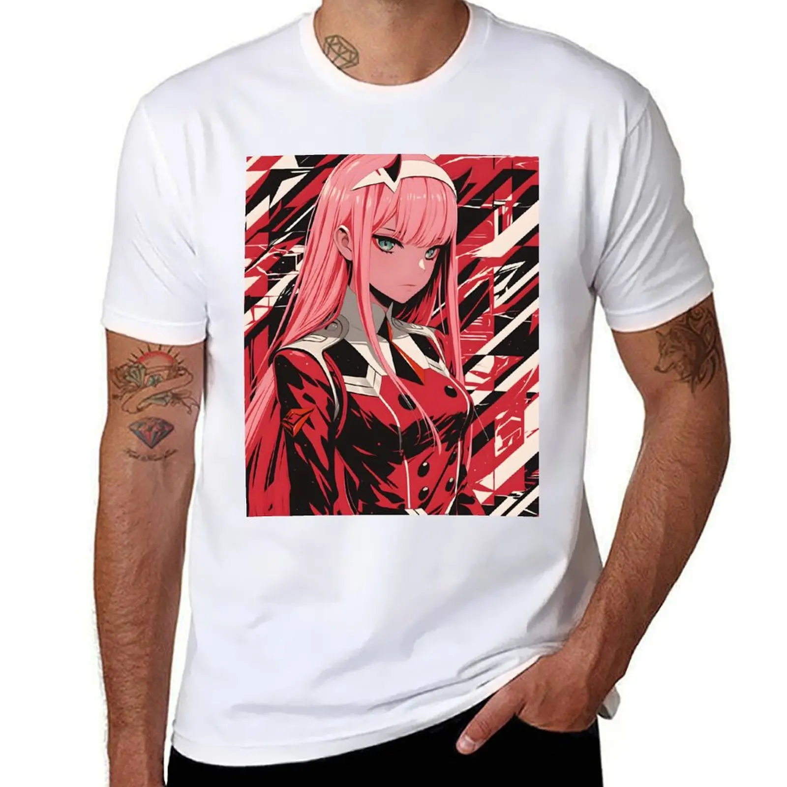 

Zero Two - Darling in the franxx 22 T-Shirt man t shirt designer t shirt custom print T-Shirt
