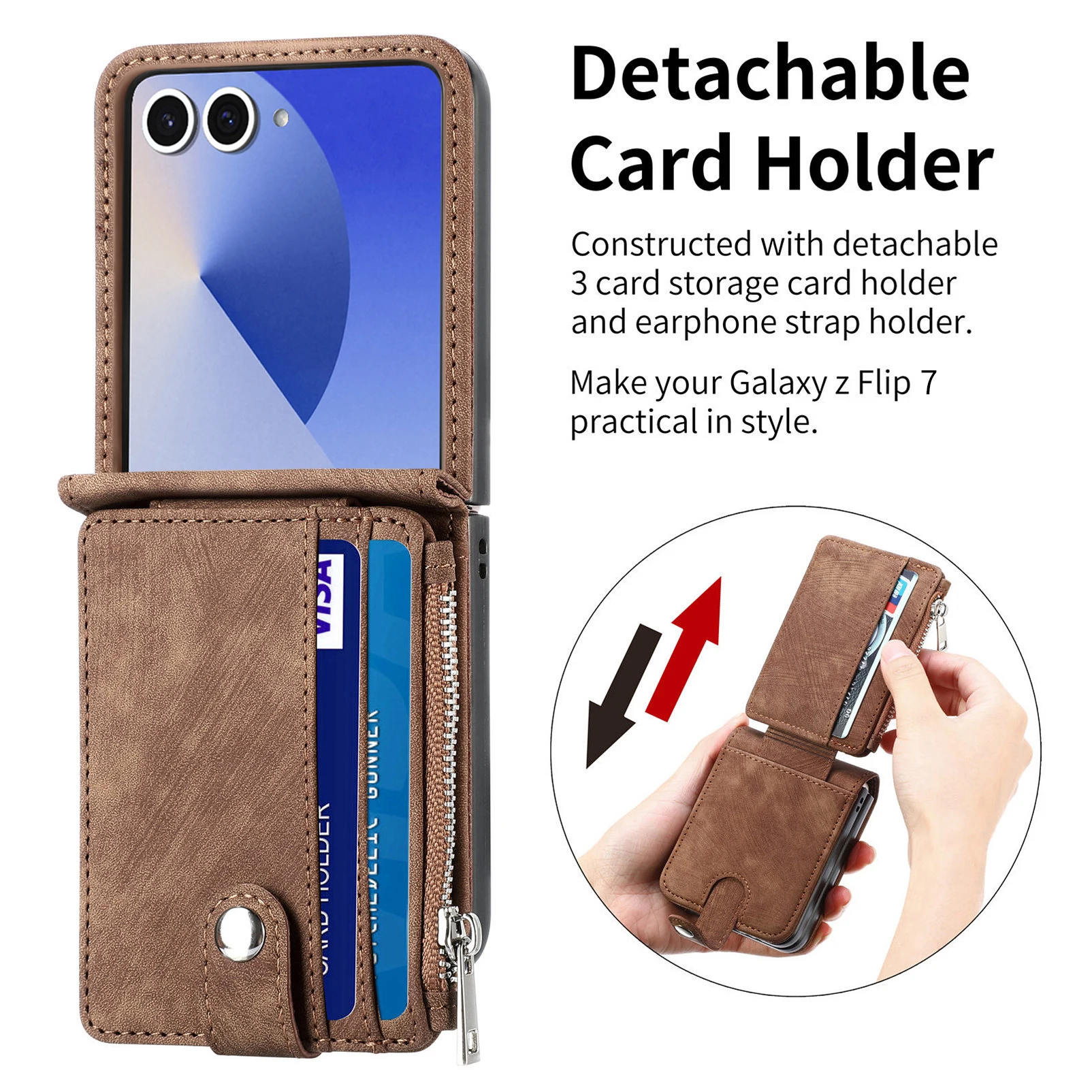 Samsung Galaxy Flip 8 7 FE 6 5 - Luxury Zipper Bags incelemesi ve fiyatı