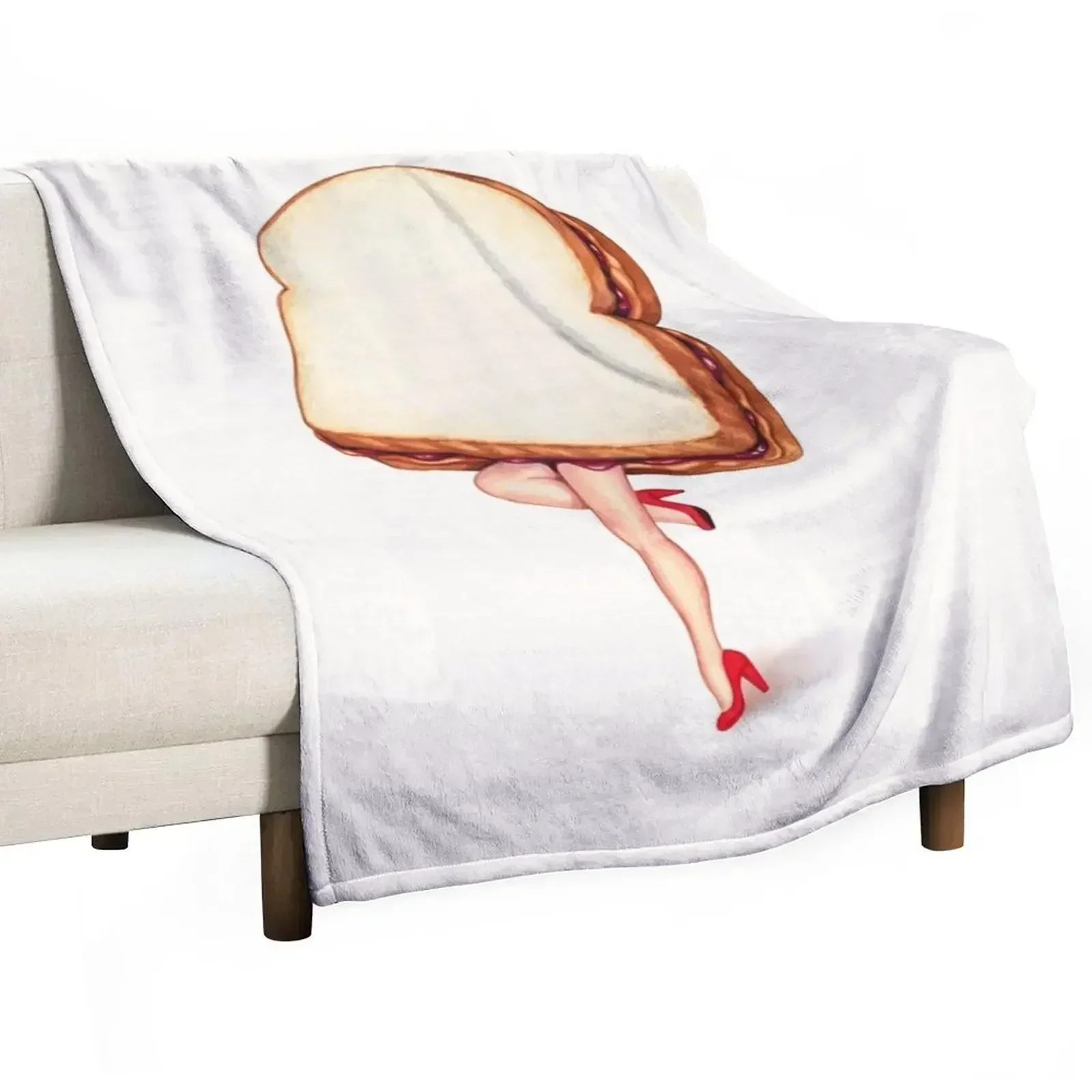 Peanut Butter & Jelly Pin-Up Throw Blanket Multi-Purpose Baby Blankets