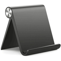 Adjustable Portable Tablet & Phone Stand - Foldable Desktop Dock with Secure Clamps, Durable PP Material |  Tablet Holder Stand
