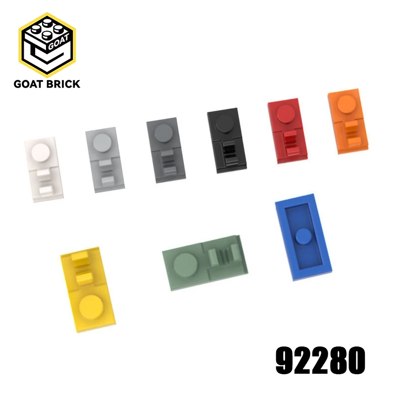 

10pcs MOC Compatible Assembles Particles 92280 Plate Special 1 x 2 with Clip on Top Building Block