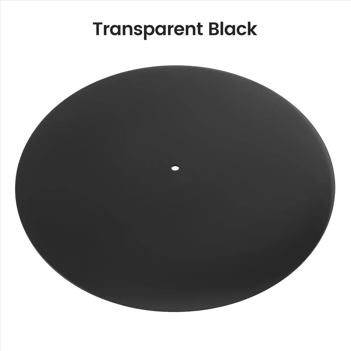 300mm X 3mm Acrylic Slip Mat for Phonograph Turntable Vinyl Anti-Static Practical Disc Player LP Mat Vinyl Record Pad,E-TCES