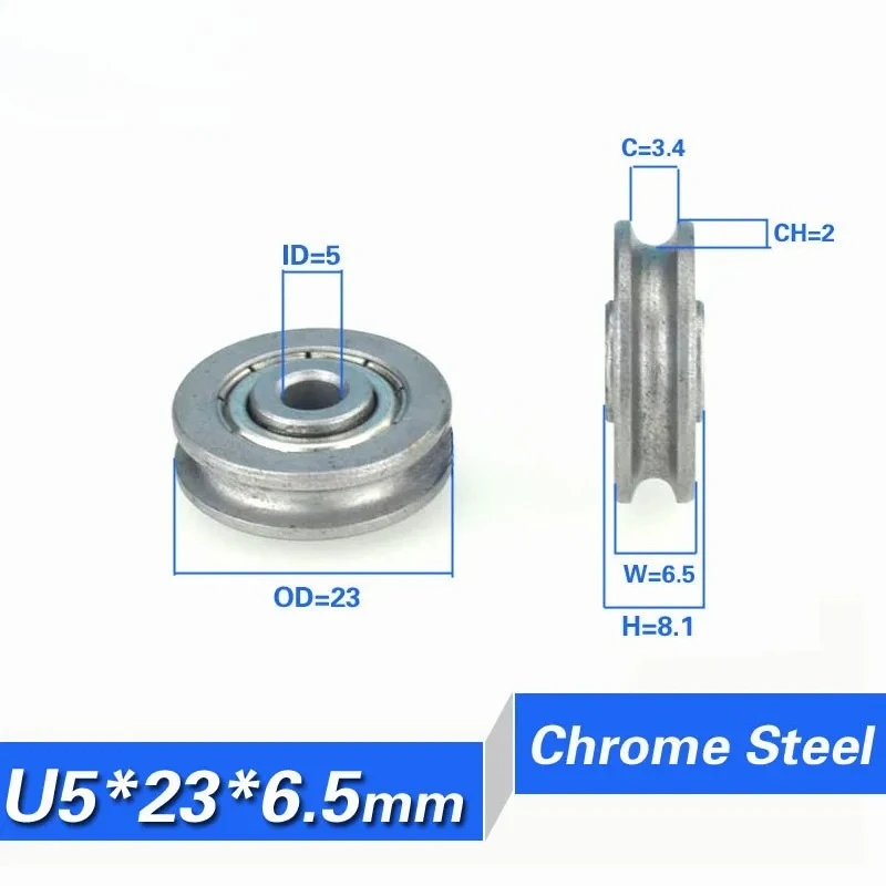 Multi-specification Metal Bracket U/V/H Type Bearing Wire Rope Passing Guide Pulley with Seat