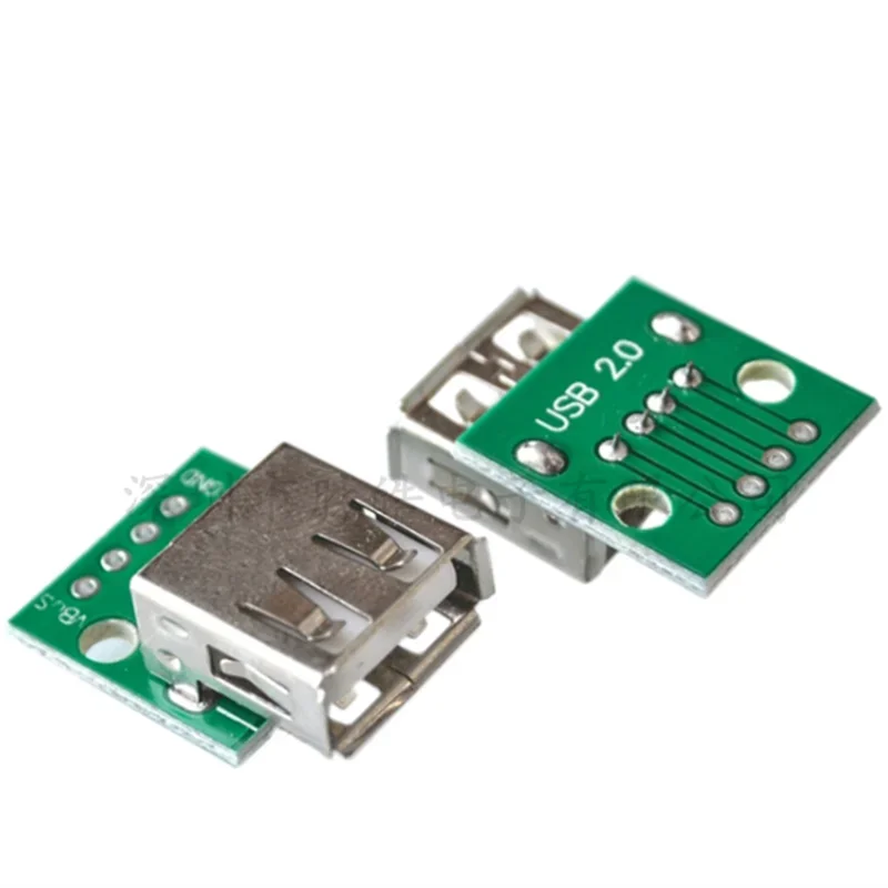 10pcs Diy USB 2.0 Female to 4P DIP Switch 2.54MM PCB Board Adapter Converter For Arduino Connector