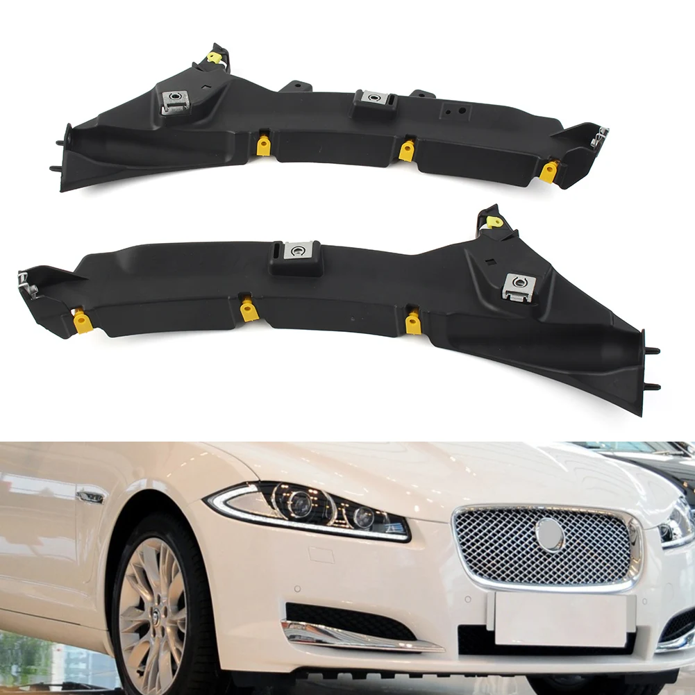 2Pcs Left+Right Car Front Bumper Mount BracketFor Jaguar XF XFR 2012 2013 2014 2015 C2Z16532 C2Z16531