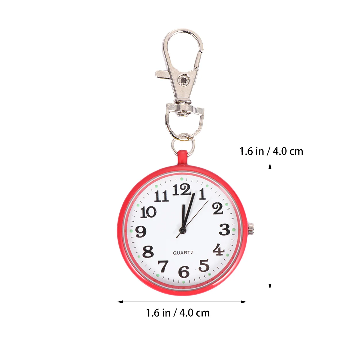 Retro Red Hanging Pocket Watch Vintage Pendant Chain Necklace Chic Fashion Accessory Gift Necklace Pocket Watch