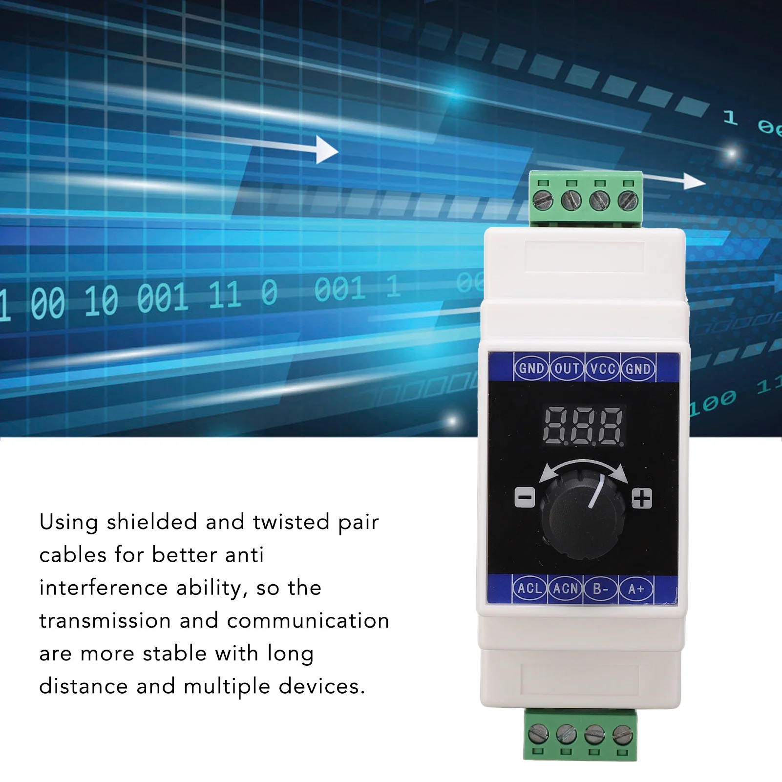 

Electronic Component Current Signal Generator Digital Display 4‑20mA 24V Analog Simulator Rail Installation Current Simulator