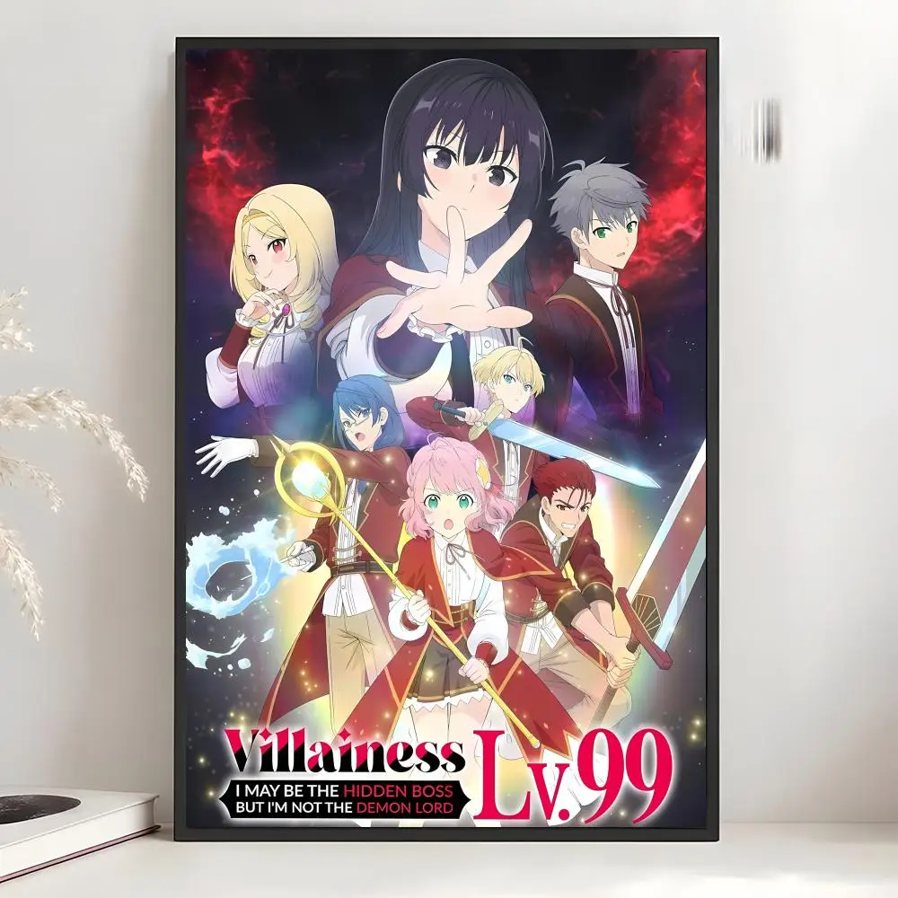 Fantasy V-Villainess Level 99 I May Be The Hidden Boss Poster Art Wall Decor Indoor Outdoor for Collectors