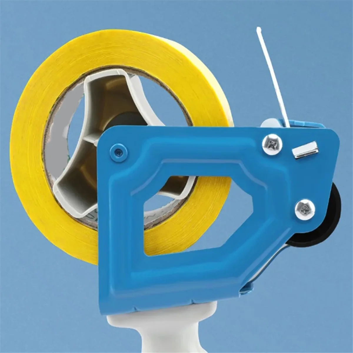 Dozownik taśmy klejącej AA25, możliwość użycia taśmy o szerokości 5 cm, uchwyt na taśmę do pakowania biurowego.