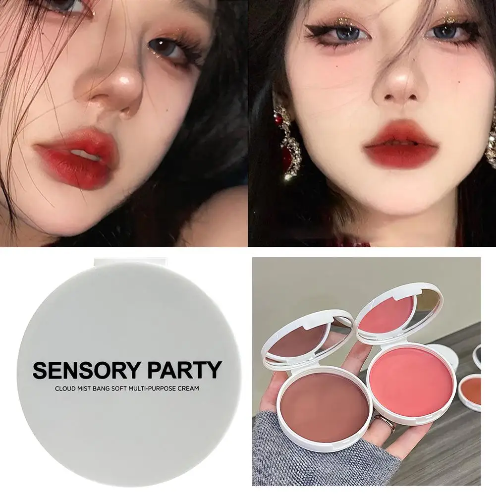 Lippen- und Wangenrouge Premium Red Color Enhancing Blush Texture New Blush Potato Pigmented Püree Soft Lipstick Makeup Blush H R5M4