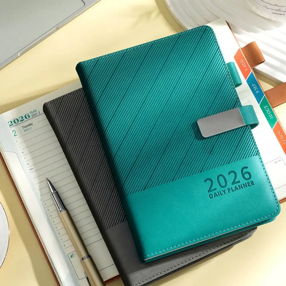 

Time Management 2026 Schedule Planner Notepad 365 Days Efficiency A5 English Daily Plan Notebook To-do List Wear-resistant