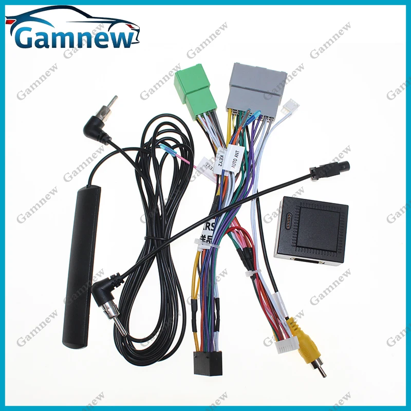 Car 16pin Wiring Harness Adapter Canbus Box Decoder Android Radio Power Cable For Fiat Panda 2025-2026