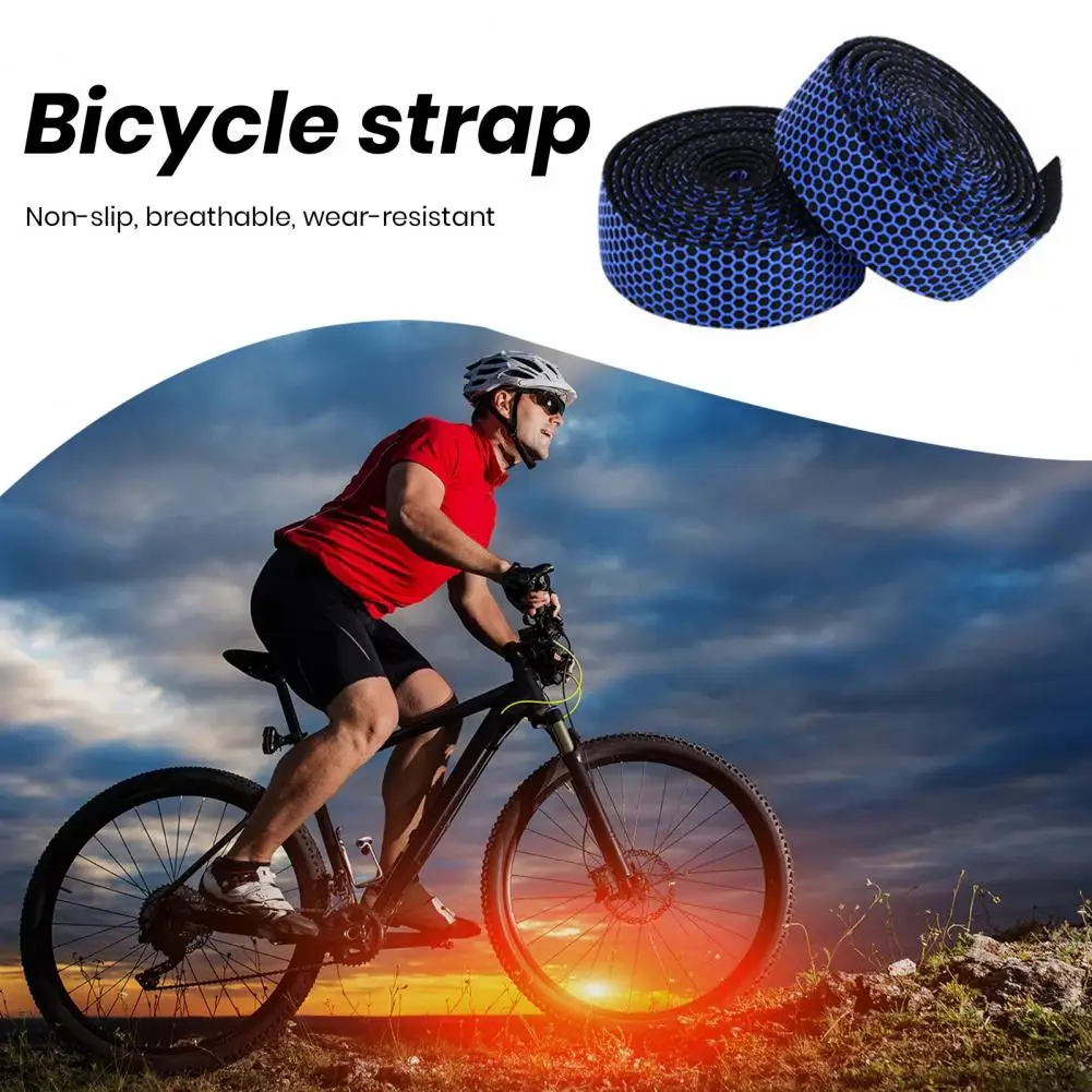 Lightweight Handlebar Tape Honeycomb Bicycle Handlebar Tape Set for Mountain Bike Anti-slip Lightweight Eva Foam Wrap with Shock