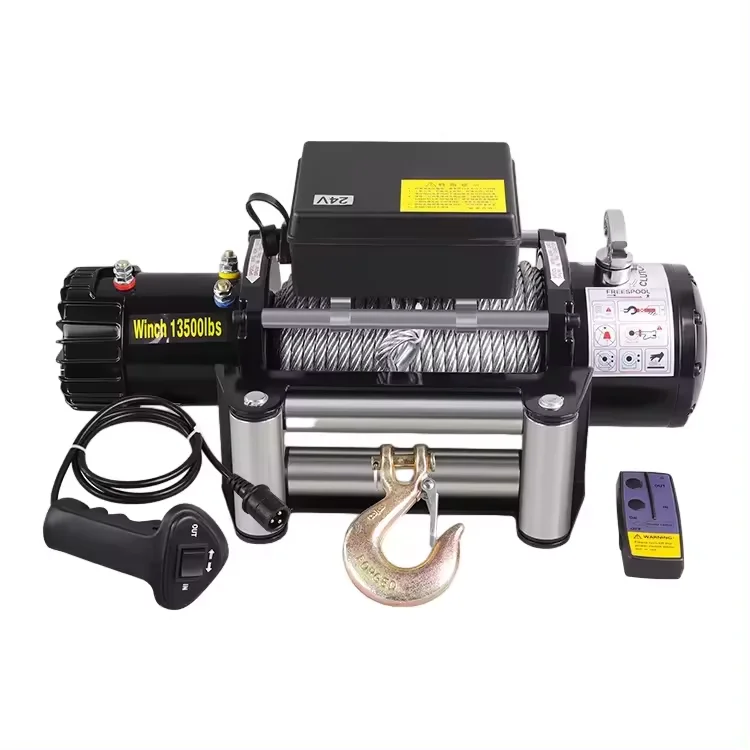 Winch 12V 13500lbs Car Capstan Winches 2000-20000lb Electric Remote Control Kits 4x4 Off-Road Electric Winch for Car Truck Crane