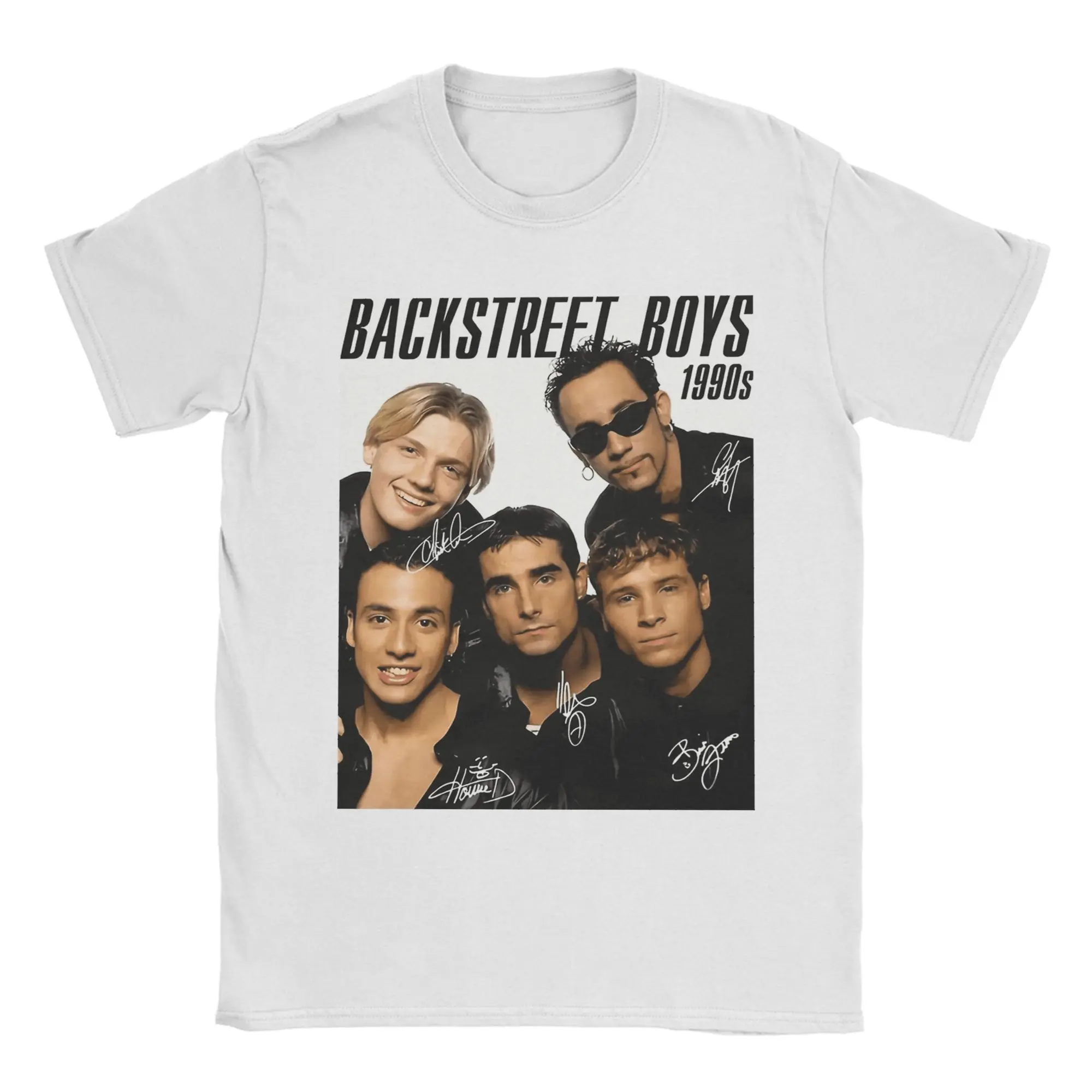 الرجال باك ستريت بويز الألفية جولة الموسيقى تي شيرت ملابس علوية من القطن الشاطئ خمر تي شيرتات قصيرة الاكمام س الرقبة تصميم تي شيرت