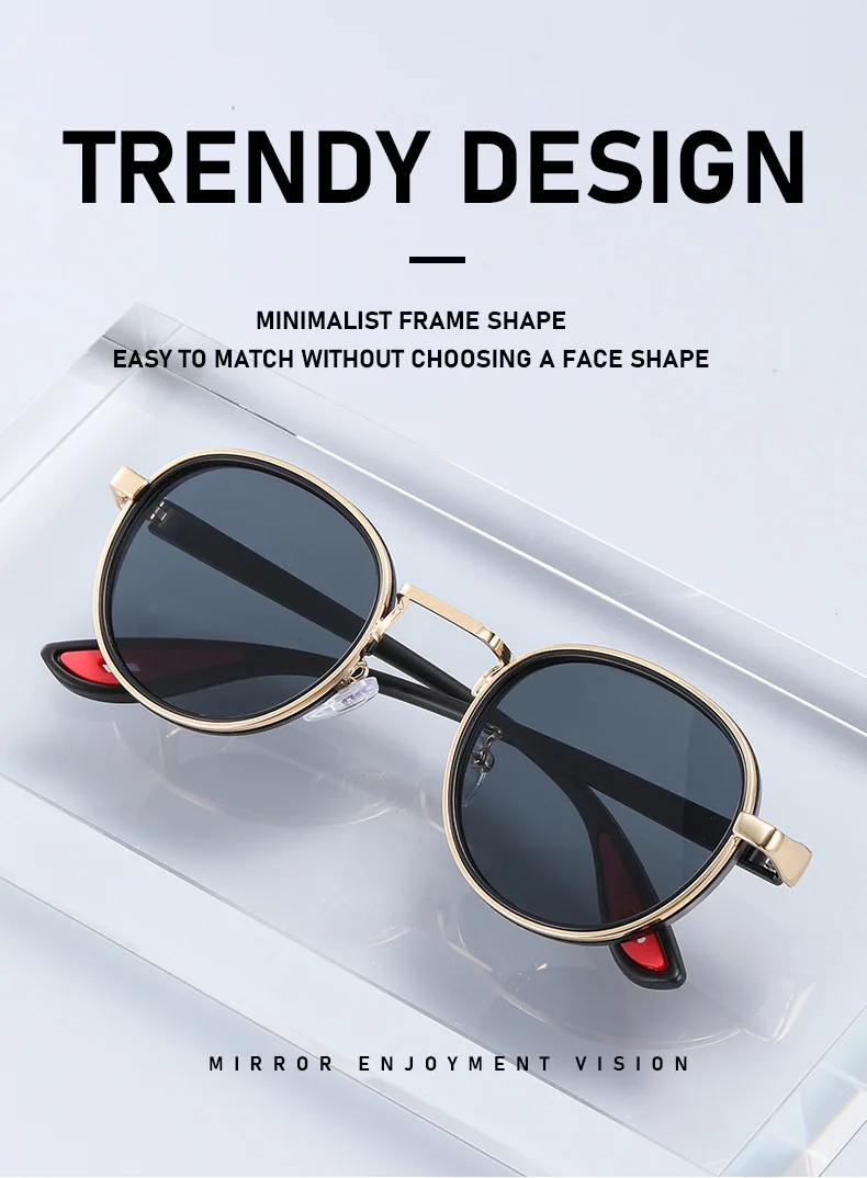 Neue Retro Pilot UV400 Sonnenbrille Männer Frauen Marke Designer Sonnenbrille Unisex Outdoor Shades Klassische Trendy Brillen – Detail 2