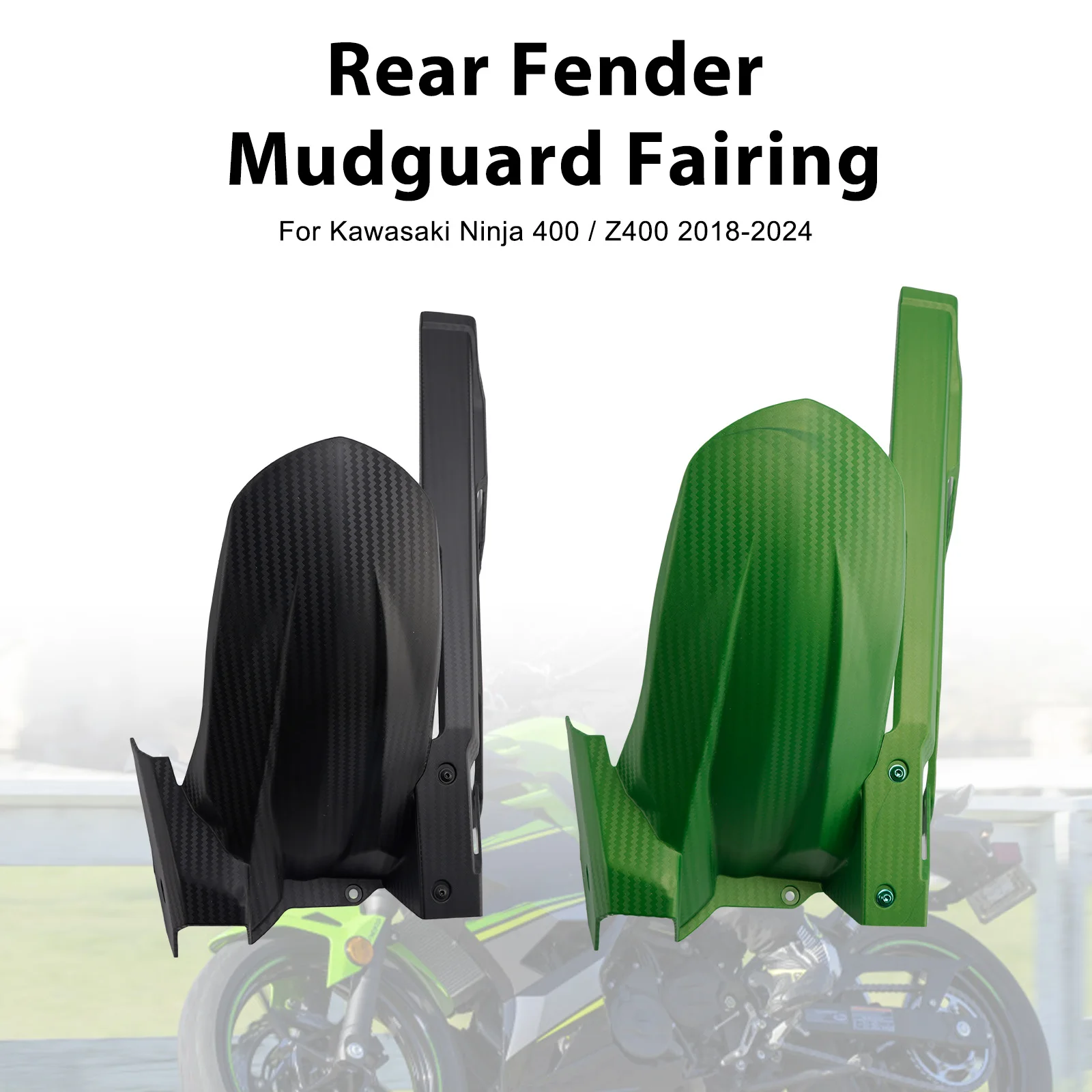 Topteng Rear Fender Fairing For Kawasaki Ninja 400 Z400 Ninja 500 Z500 2018+