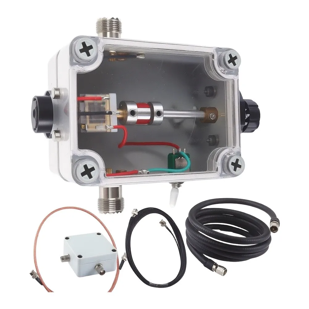10W Shortwave Loop Tuner MRA135-C with Reduction Drive Mechanism for Repeatable For SWR Calibration on Transceivers