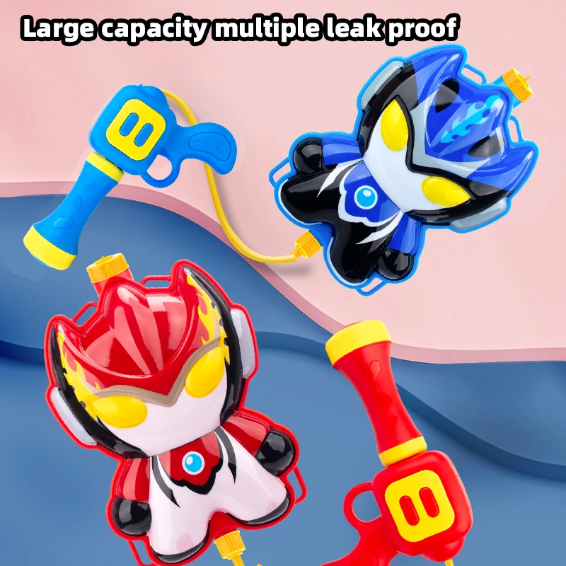 어린이 물총 튀는 장난감 배낭 물총 여름 해변 장난감 물싸움 소년 소녀 배낭 물총 나들이 장난감 C