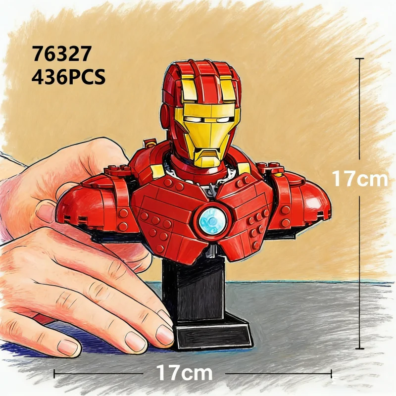 

76327 Mech Warrior Building Block Home Decoration Model Gift 436Pcs Bricks Children's Educational Toys