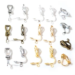 12x5mm 50pcs High Quality 6 Colors Plated Ear Clip DIY Handmade Earrings Findings Jewelry Parts Wholesale