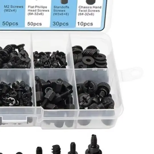 /400Pcs /Carbon /Steel Laptop Screw Kit 10 Types Computer Repair Screws Set For Hard Drive SSD Motherboard Fan Maintenance Tool