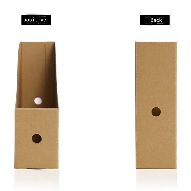 Magazine File Holder Organizer Box,Drawer Kraft Paper File Holder Office Supplies Desk Storage Organizer Documents File Box 2022