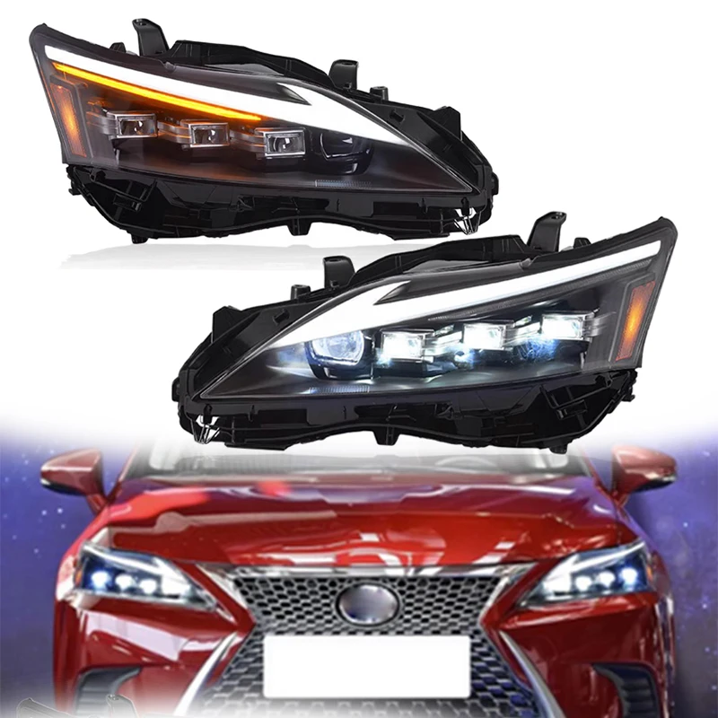 

Head Light For Lexus CT CT200 2013-2017 Head Lamp Matrix Style Replacement DRL Daytime lights retrofit Projector Facelift