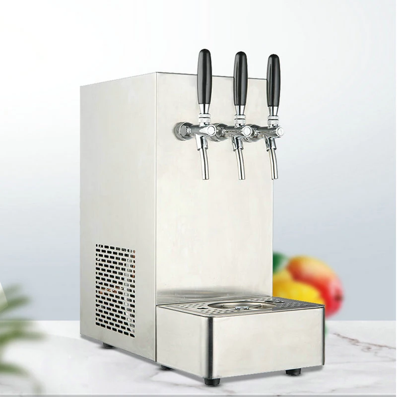 Soda Making Machine Cold Carbonated Beverage Machine 220V With 3 Taps Electric Soda Water Machine