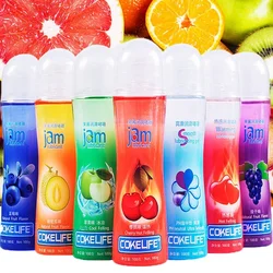 100ml Water-based Sex Lubricant Edible Fruit Flavor Grape/Apple/Blueberry/Cherry Oil Vaginal Orgasms Body Massage Oil for Couple