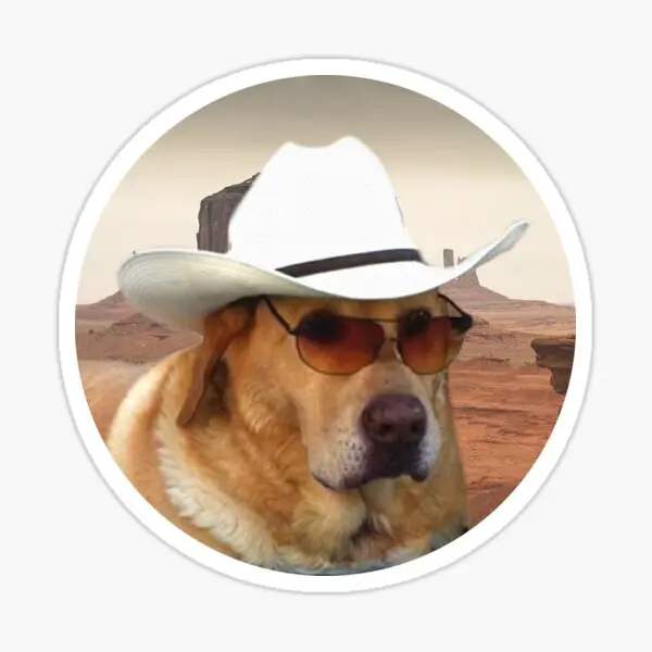 

Ковбойские наклейки Doggo S 5 шт. для стен, декор для гостиной, наклейки для ноутбука, забавный аниме детский Декор для комнаты, художественный принт бампера